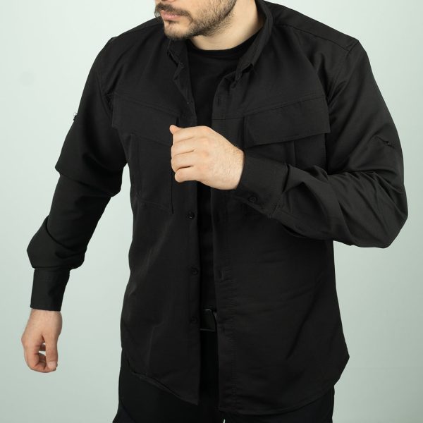 Kant Siyah Taktikal Gömlek